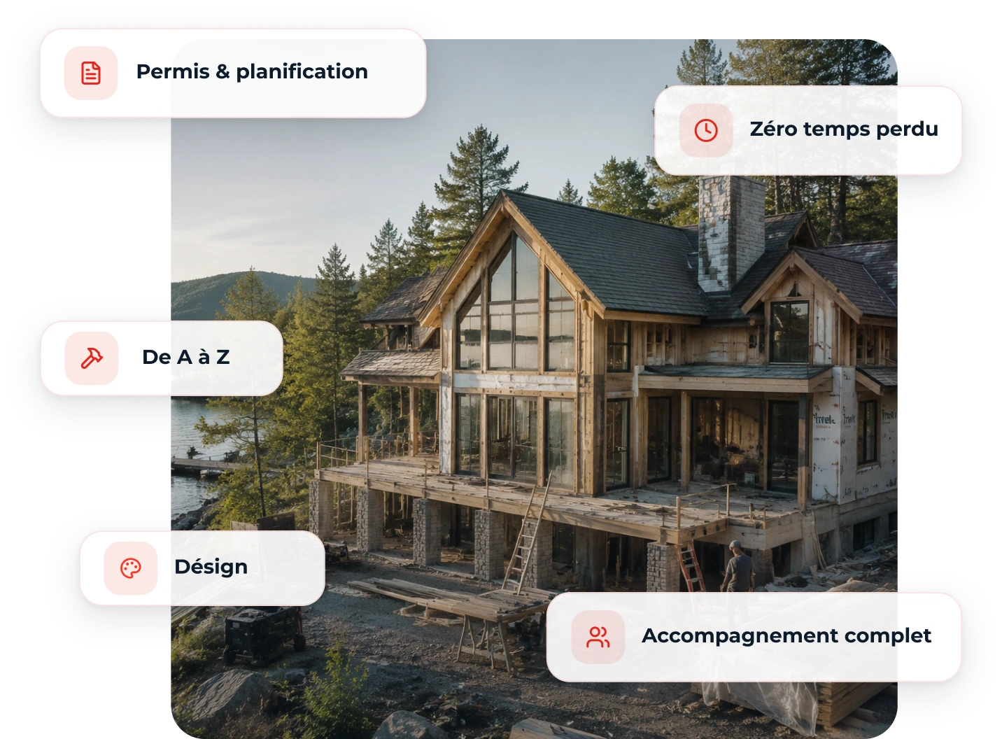 chalet en construction
